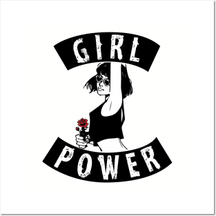 Girl Power feminism graphic tshirt for women, graphic tees Posters and Art